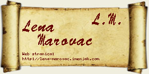 Lena Marovac vizit kartica